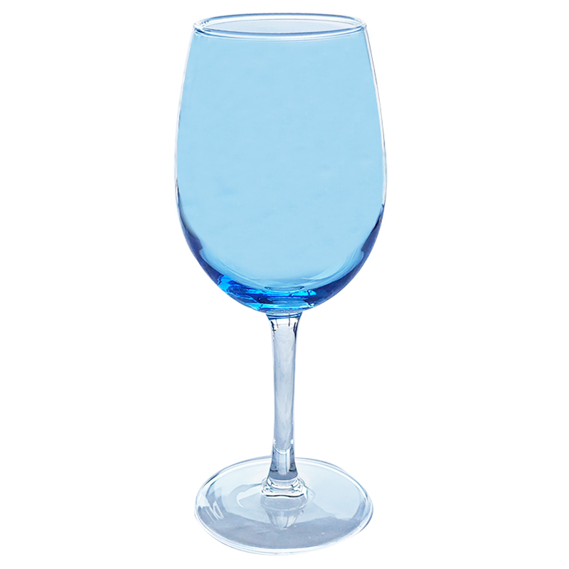 RSA6141A-6透明蓝色高脚杯370ML